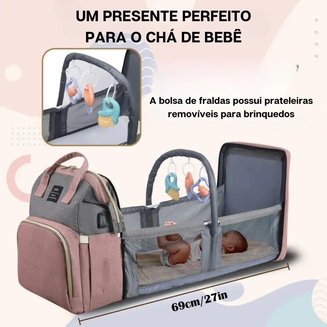 Mochila Maternidade Berço Dobrável - Fuxiquinha